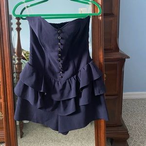 Monteau Corset Peplum Romper